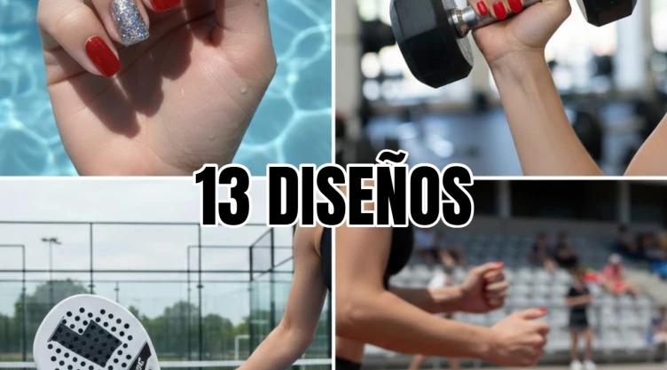 13 diseños de uñas rojas sencillas, pero elegantes: para natación, gym, pádel o atletismo