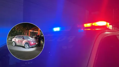 Balean vehículo en la Agustina Ramírez, Culiacán