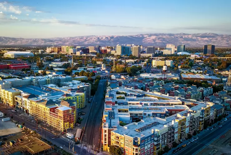Panorámica de la ciudad de San José, en California.