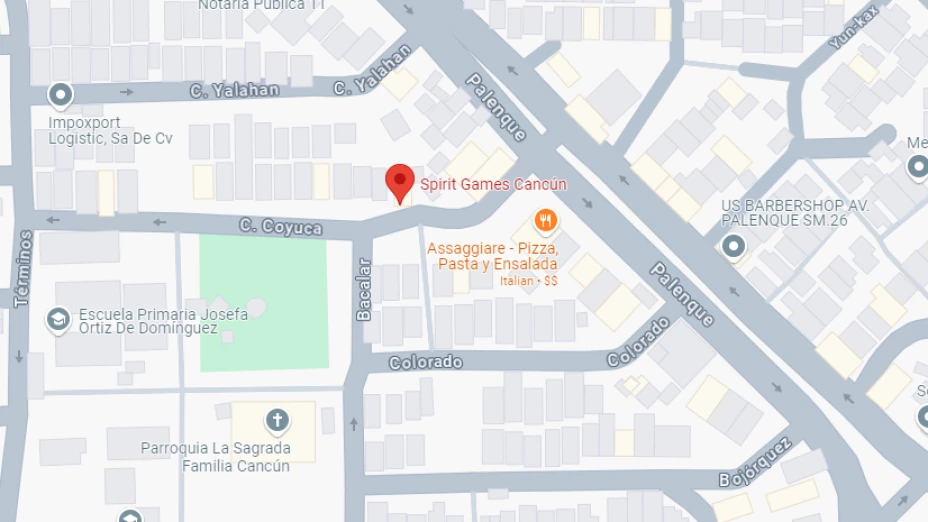 Este es el mapa para que puedas llegar al buffet de menos de 200 pesos de alitas en Cancún