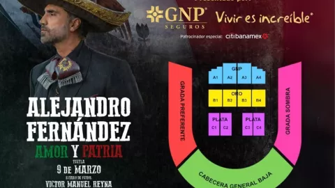 Precios para el concierto de Alejandro Fernández