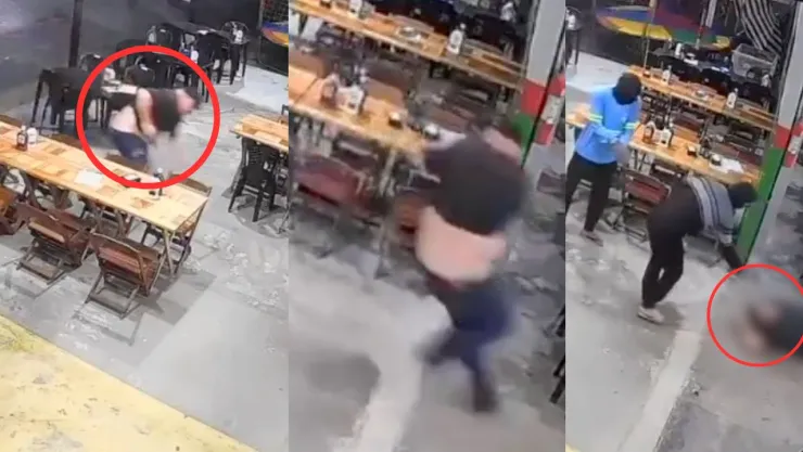VIDEO | Ataque armado deja a un comandante de la policía sin vida; se resbaló, cayó y le dispararon en el suelo