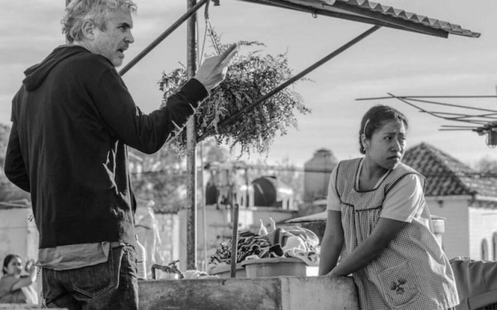 Yalitza bajo la dirección de Alfonso Cuarón / Foto: Especial