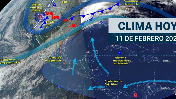 Cómo estará el clima en México el 11 de febrero