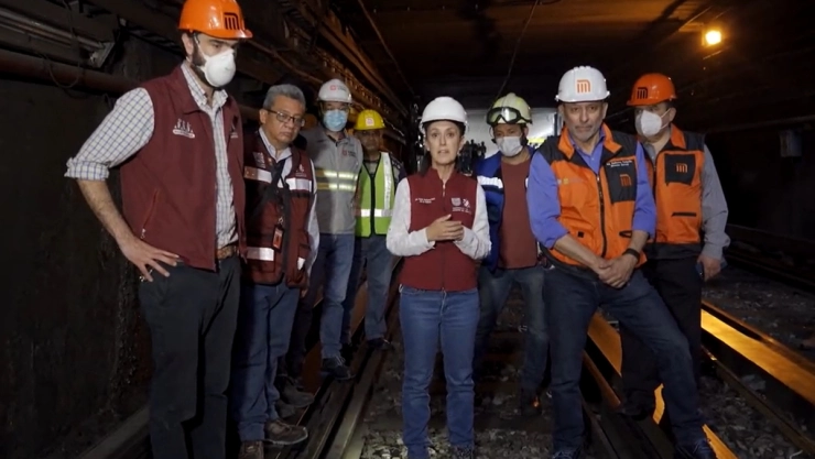 sheinbaum metro linea 1 trabajos