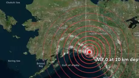 Fuerte sismo de 7.0 sacude zona entre Alaska y Canadá hoy sábado 6 de diciembre