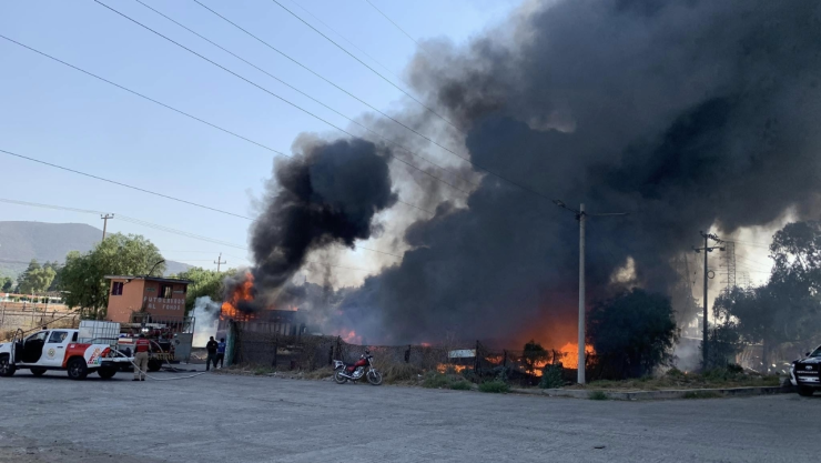 Incendio en Teotihuacán