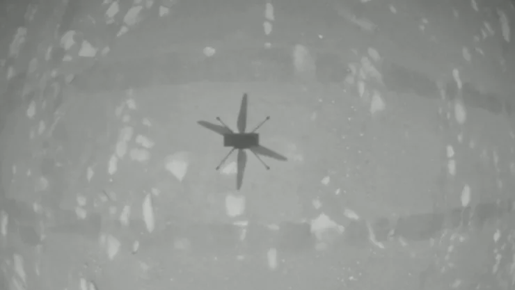 helicóptero Ingenuity de la NASA realizó su primer vuelo en Marte