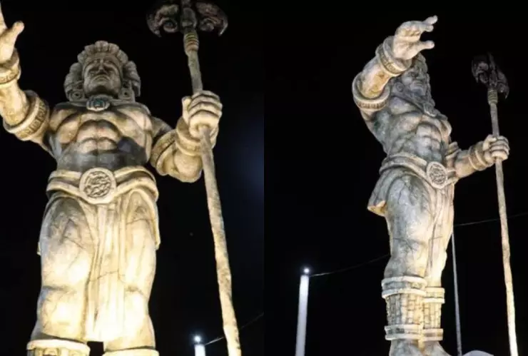 Chaac inauguran estatua dios de la lluvia maya 2024