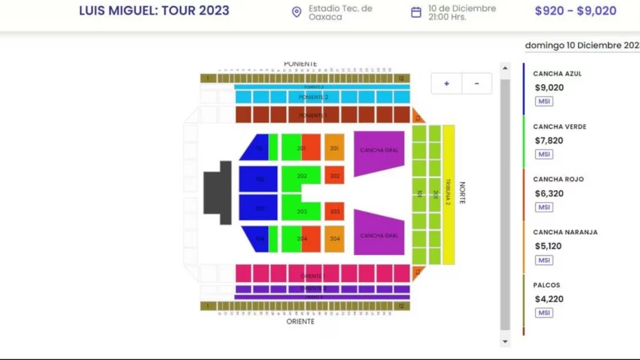 Luismi concierto zonas oaxaca