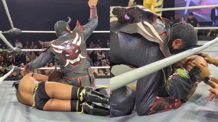 Momento de tensión en la lucha libre: Emperador Azteca queda lesionado tras fuerte caída sobre el ring