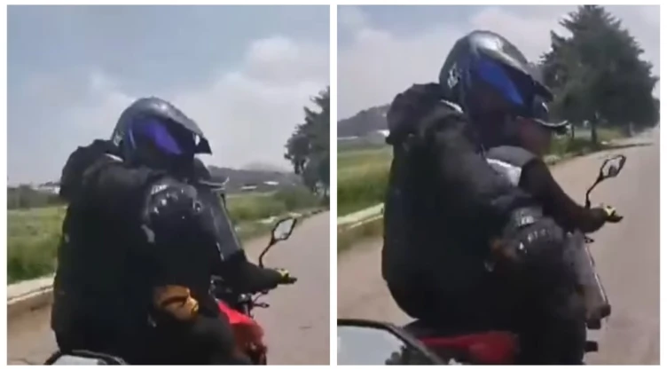 ¡Asaltos no paran! Roban violentamente motocicleta de repartidor en carretera Tezoyuca-Texcoco