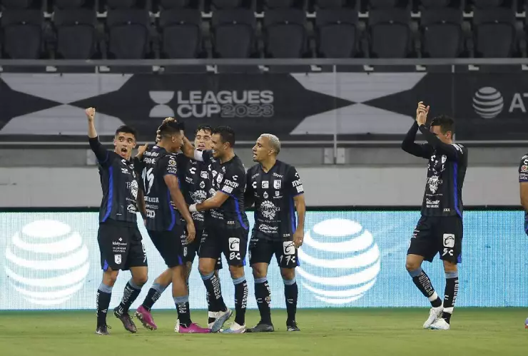 Queretaro festeja gol Leagues Cup 2023