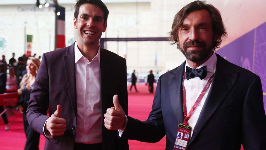 kaka y pirlo soreto mundial qatar 2022