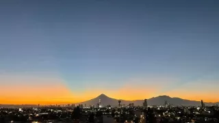 Hermoso atardecer en Puebla hoy 10 de octubre de 2024