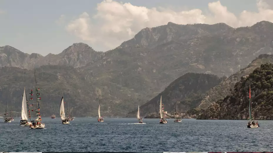 Embarcaciones de la Flotilla Global Sumud.