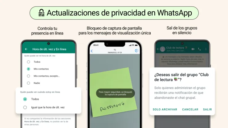 Las novedades de WhatsApp en cuento a privacidad