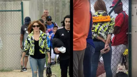SHAKIRA Y PIQUÉ ASISITEN A PARTIDO DE SU HIJO