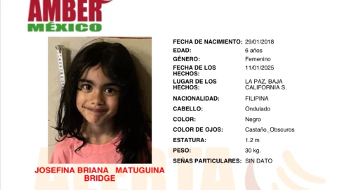 ALERTA AMBER MÉXICO: Josefina Briana de 6 años podría estar en Chiapas