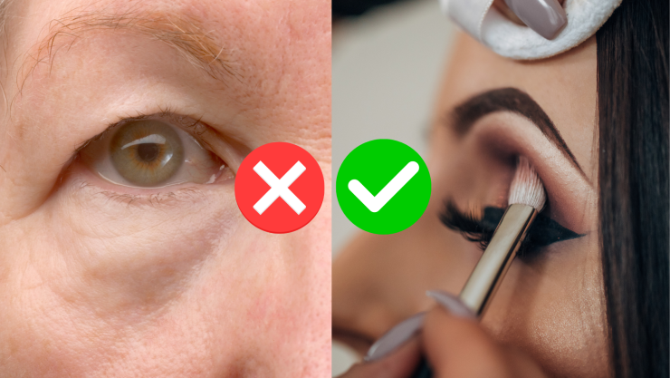 Maquillar ojos caídos