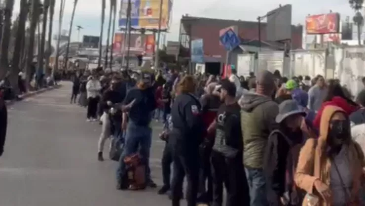 Garitas en Tijuana peatonal