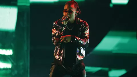 Foto de archivo. El cantante Ozuna actuando en la 19 entrega de los Premios Grammy en Las Vegas, Nevada, EEUU. 15 de noviembre de 2018. Imagen: Reuters