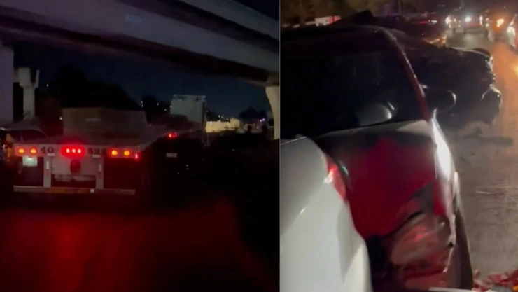 tráiler impacta autos estadio cuauhtémoc cruz azul vs pumas