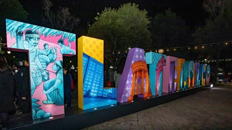 Colocan letras monumentales de Tlatelolco, como si fuera pueblo mágico