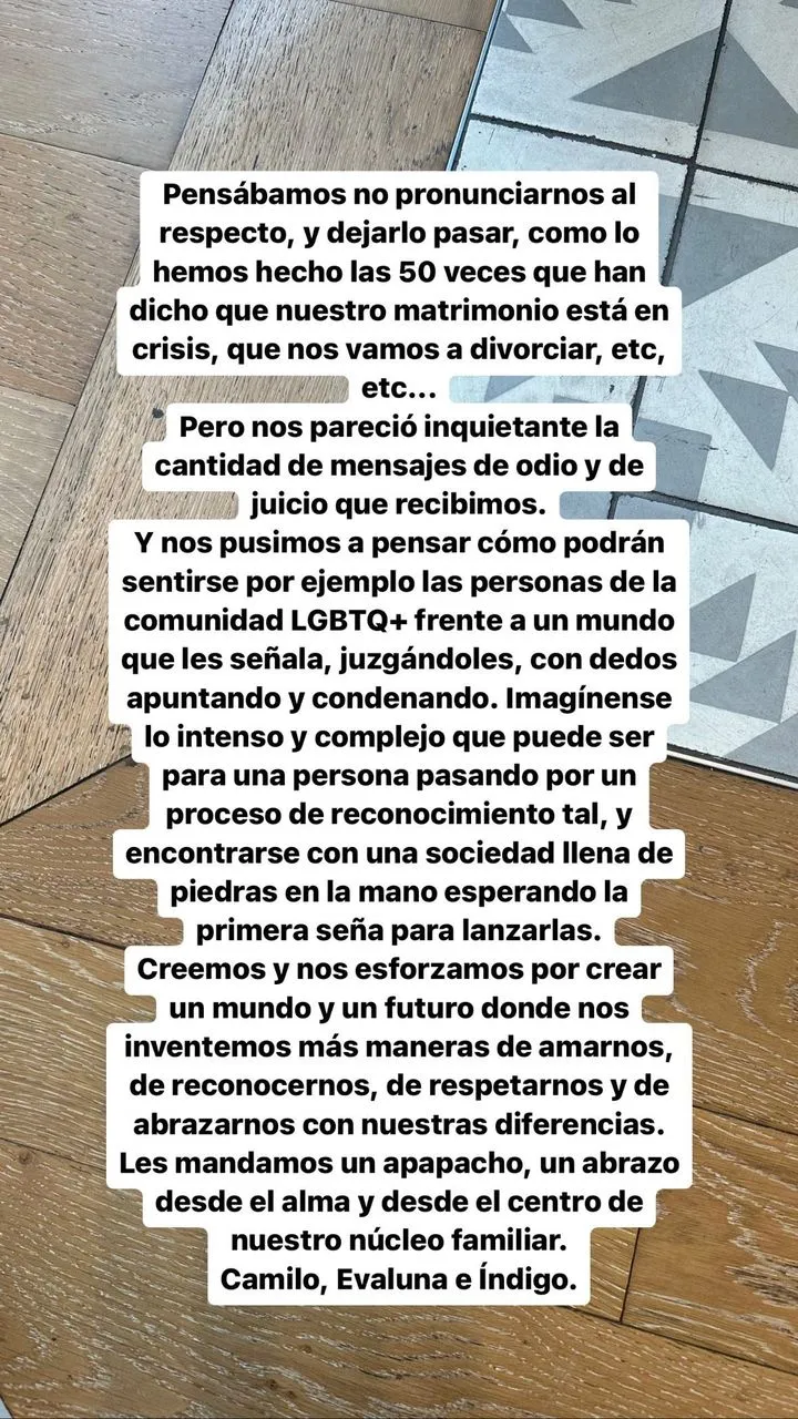 Camilo aclara lo del nombre neutral de Índigo.