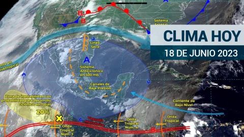 Clima en M&eacute;xico 18 de junio de 2023