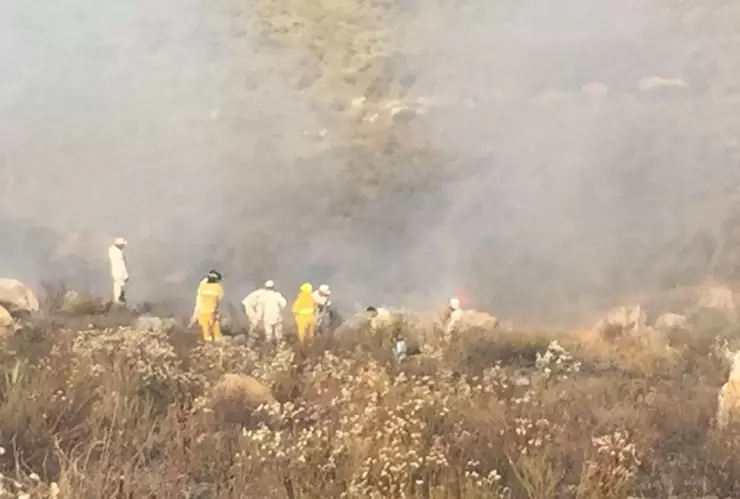 Sofoca Ejercito incendio en Tijuana