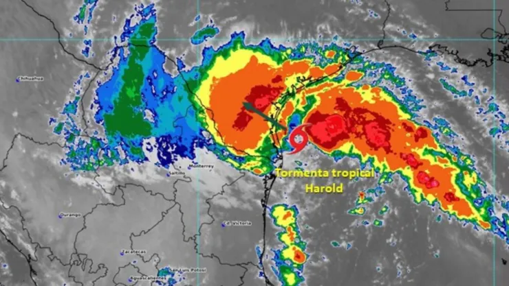 Amenaza hoy tormenta tropical Harold en Texas, Coahuila, NL y Tamaulipas