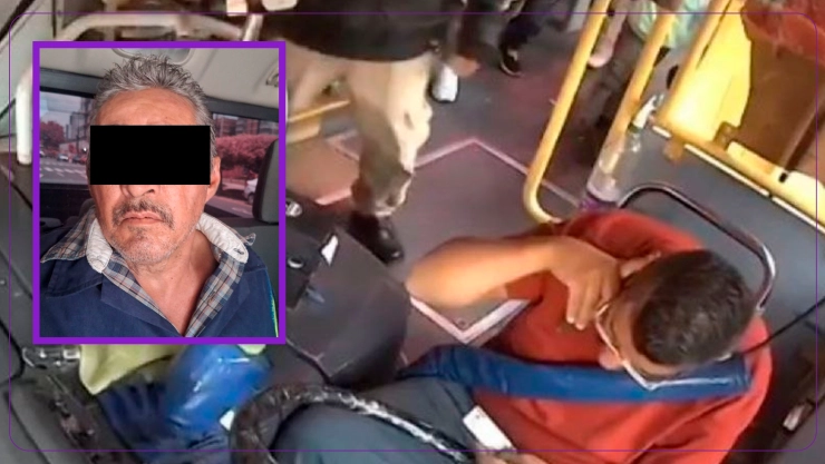 Arrestan a presunto culpable de golpear a chofer de camión en Jalisco con un termo