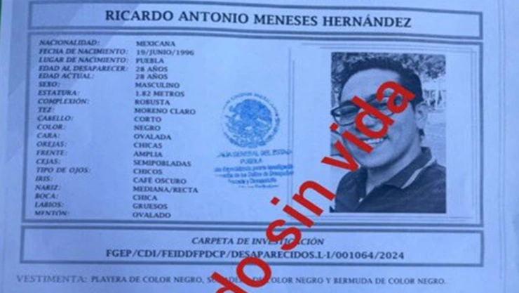 Encuentran sin vida a Ricardo Meneses, joven privado de la libertad tras percance vial
