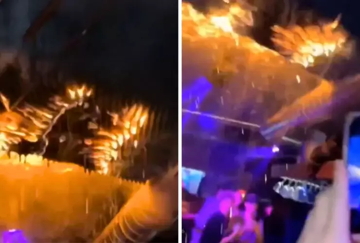 El incendio ocurrió durante la celebración de Año Nuevo en un centro nocturno