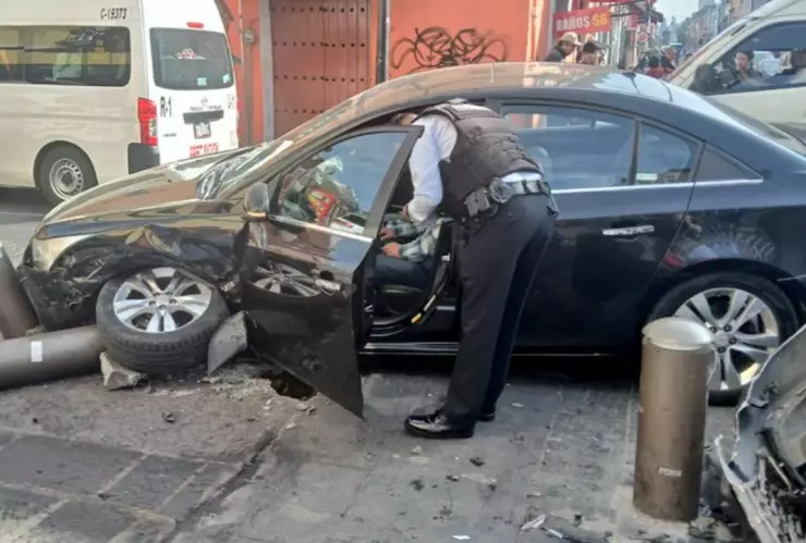 accidente centro histórico puebla hoy