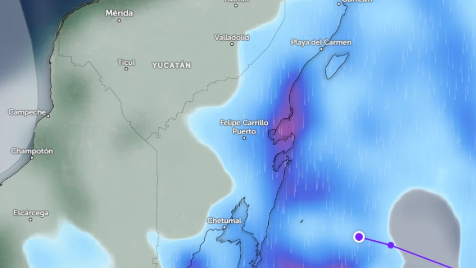 Se pronostican fuertes lluvias en Quintana Roo hoy 29 de junio de 2024