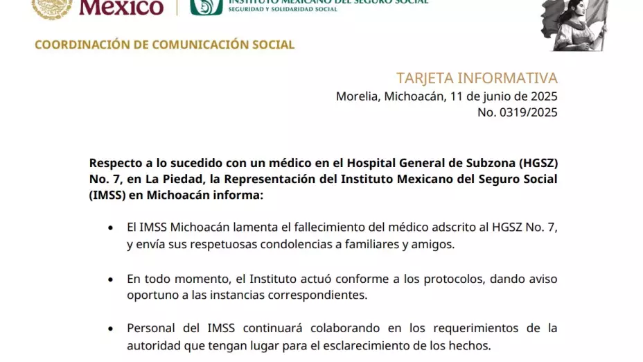médico-imss-se-suicida-en-la-piedad-investigan-presunto-acoso-del-director-comunicado