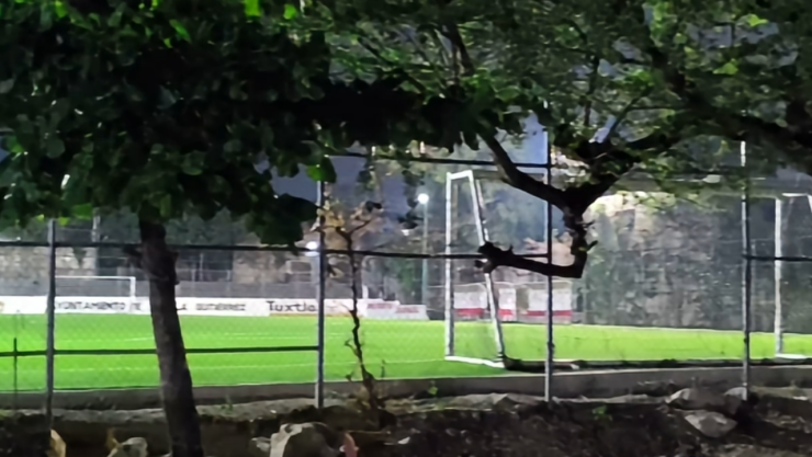 Balacera en cancha de futbol de Chiapas