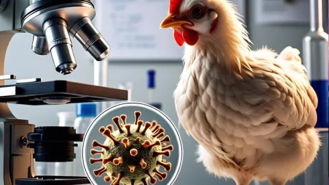 virus aviar, imagen ilustrativa