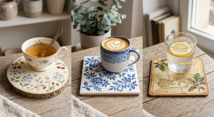 Portavasos aesthetic decoupage
