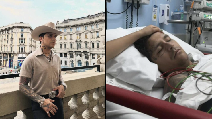 Este es el estado de salud de Christian Nodal tras ser hospitalizado de emergencia