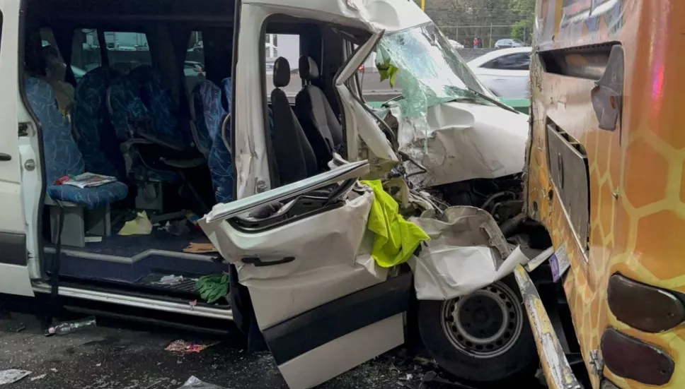 Choque en Periferico Sur en CDMX
