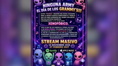 ARMY llama al boicot de los Grammy 2027 tras la decisión de BTS esta es la razón
