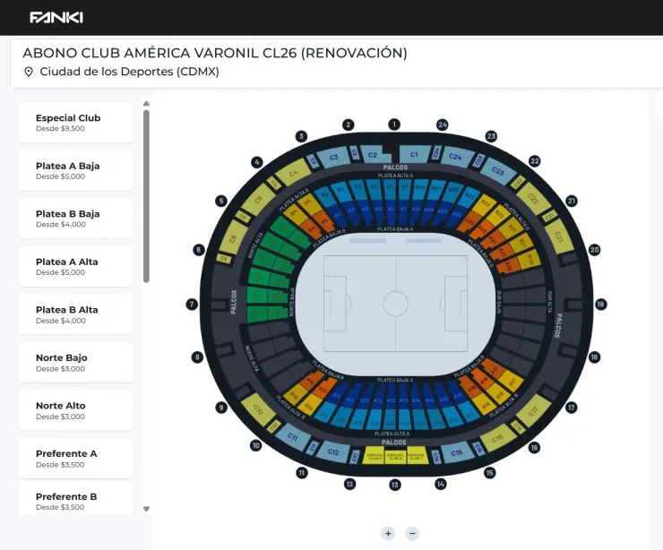 Los abonos del América ya están disponibles