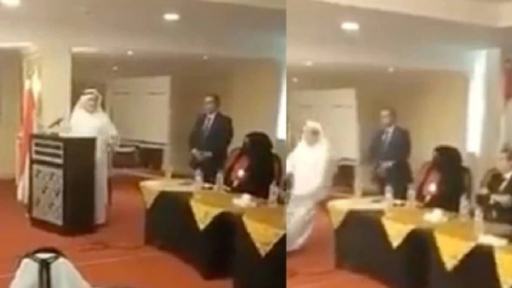 VIDEO - Diplomático árabe fallece a mitad de un discurso en el Cairo