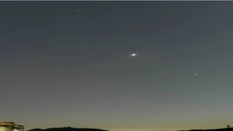 Alineación de 5 planetas y conjunción con la Luna en junio