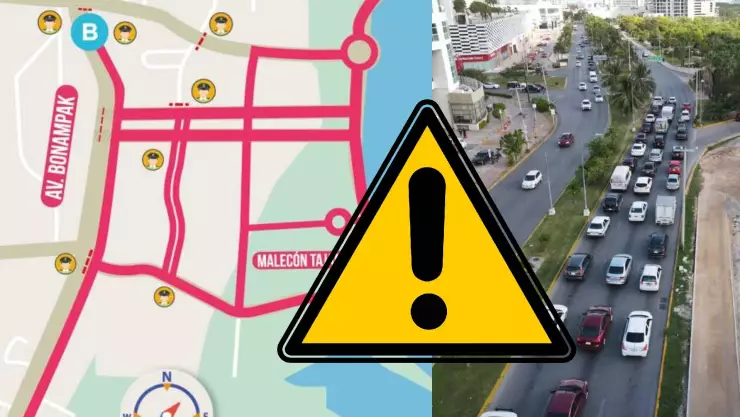 ¡Atención, tráfico en Cancún! Cierres vial en la Av. Bonampak durará TODO el fin semana