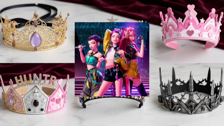 6 ideas para hacer coronas inspiradas en Huntrix para todos los fans de Kpop Demon Hunters