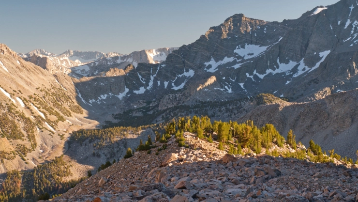 una vista del hermoso paisaje de Bishop en California.